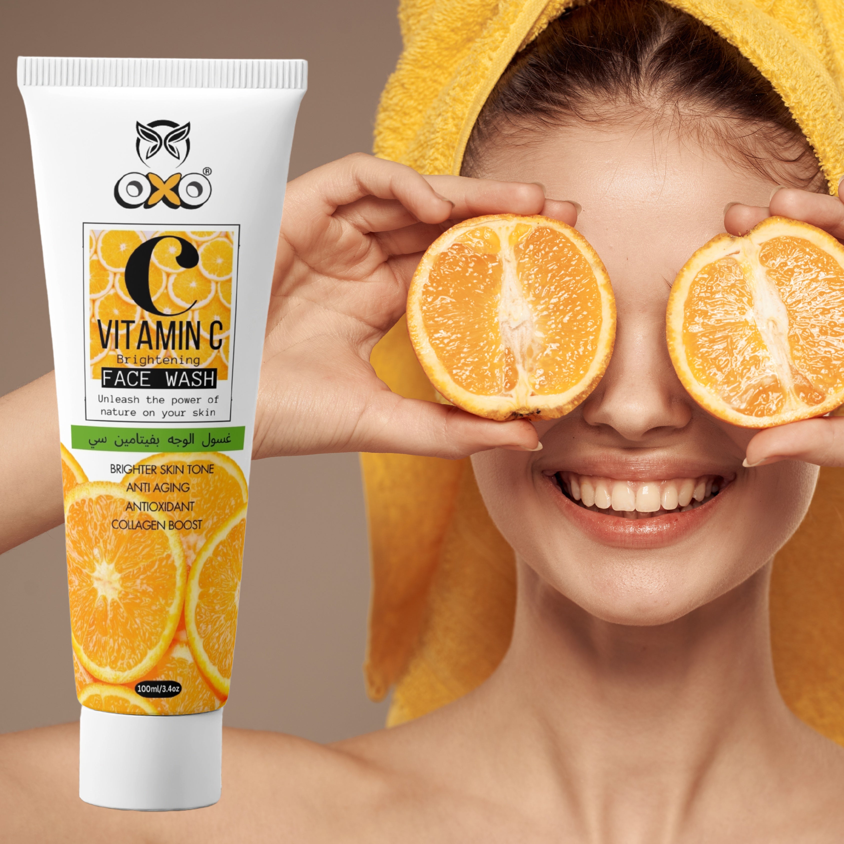 OXO VITAMIN C FACE WASH | Brighten, Cleanse & Rejuvenate | |100ml - OXO SkinCare