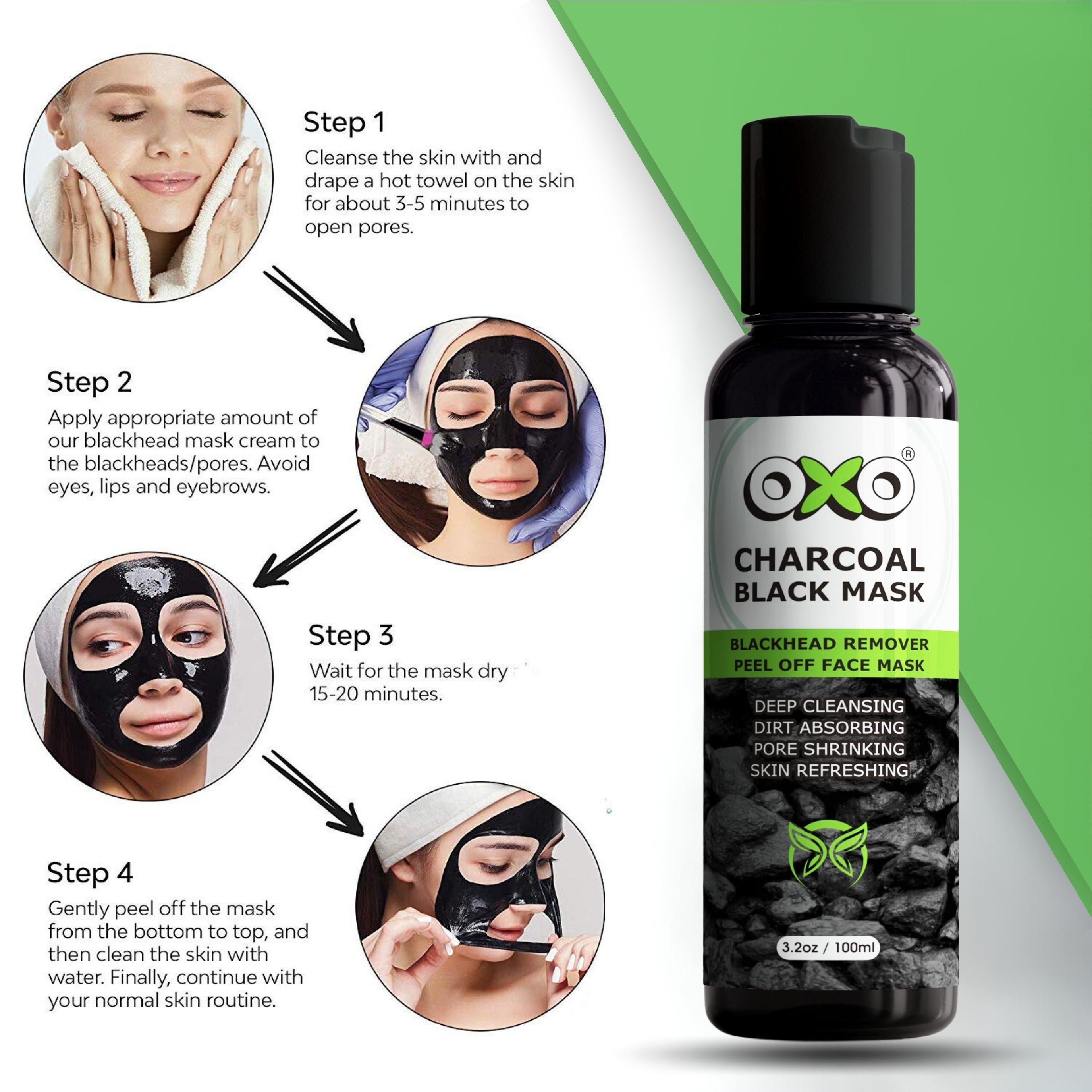 OXO CHARCOAL PEEL OFF MASK 100ml - OXO SkinCare