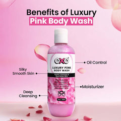 OXO Luxury Pink Body Wash | Gently Cleanses & Nourishes Skin | 300ml - OXO SkinCare