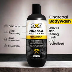 OXO Charcoal Skincare Trio | Body wash, Charcoal Face Wash and Charcoal Scrub - OXO SkinCare