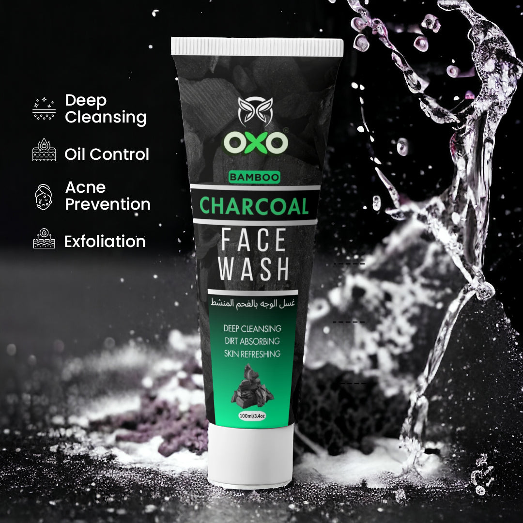 OXO Activated Charcoal Face Wash | Deep Clean & Oil Control | 100ml - OXO SkinCare