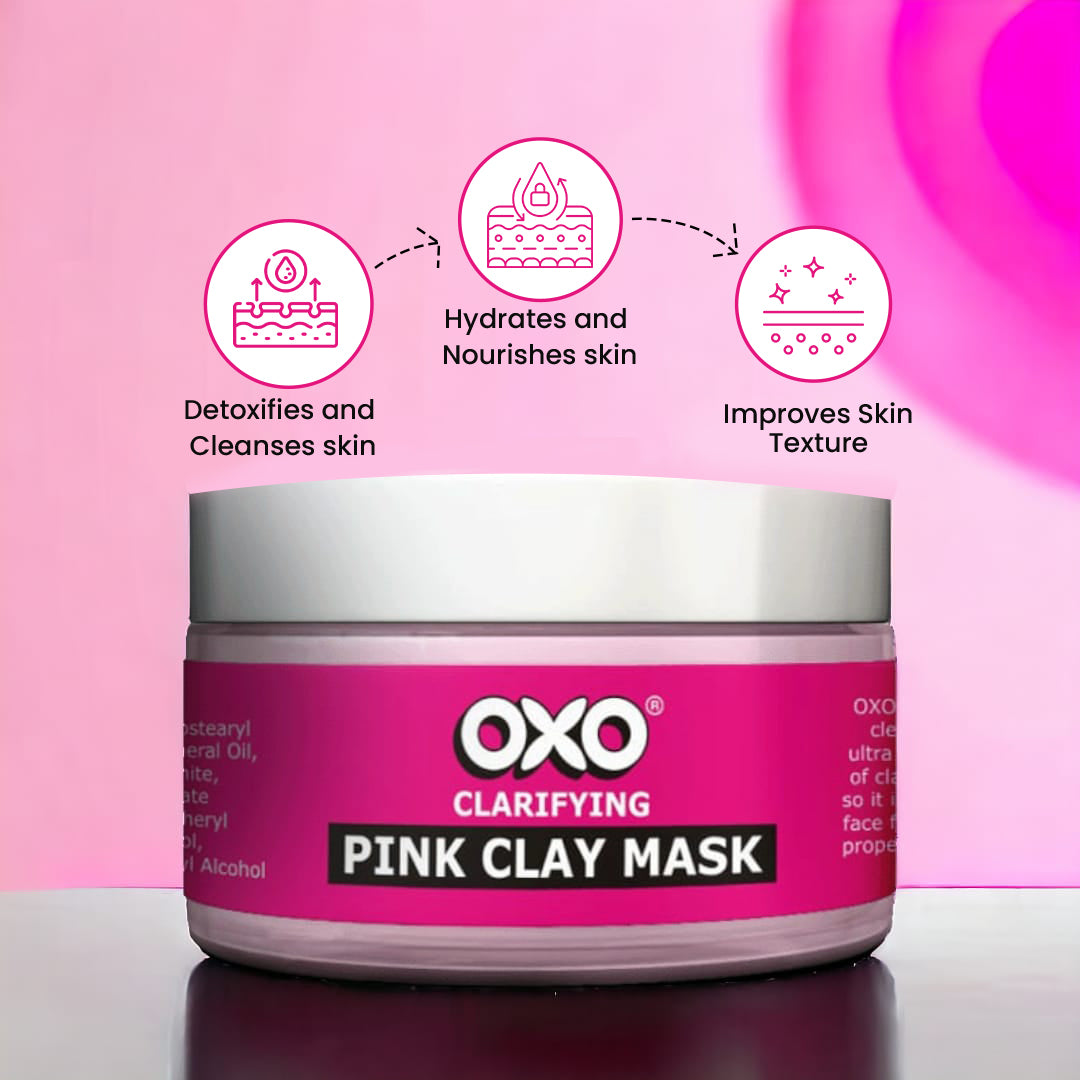 OXO Clarifying Pink Clay Mask 150g. - OXO SkinCare