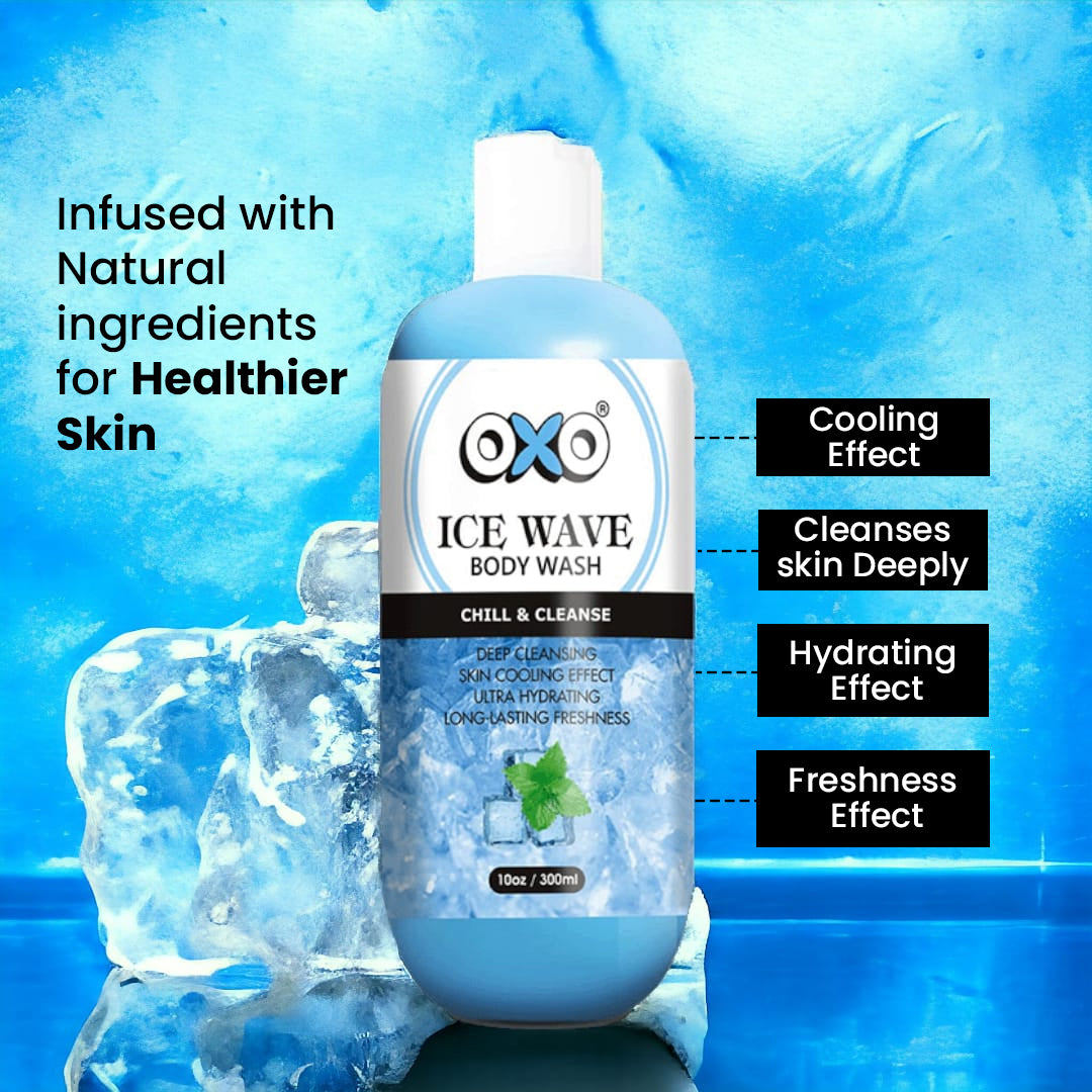 OXO ICE WAVE BODY WASH | REFRESH, COOL & CLEANSE | 300ml - OXO SkinCare