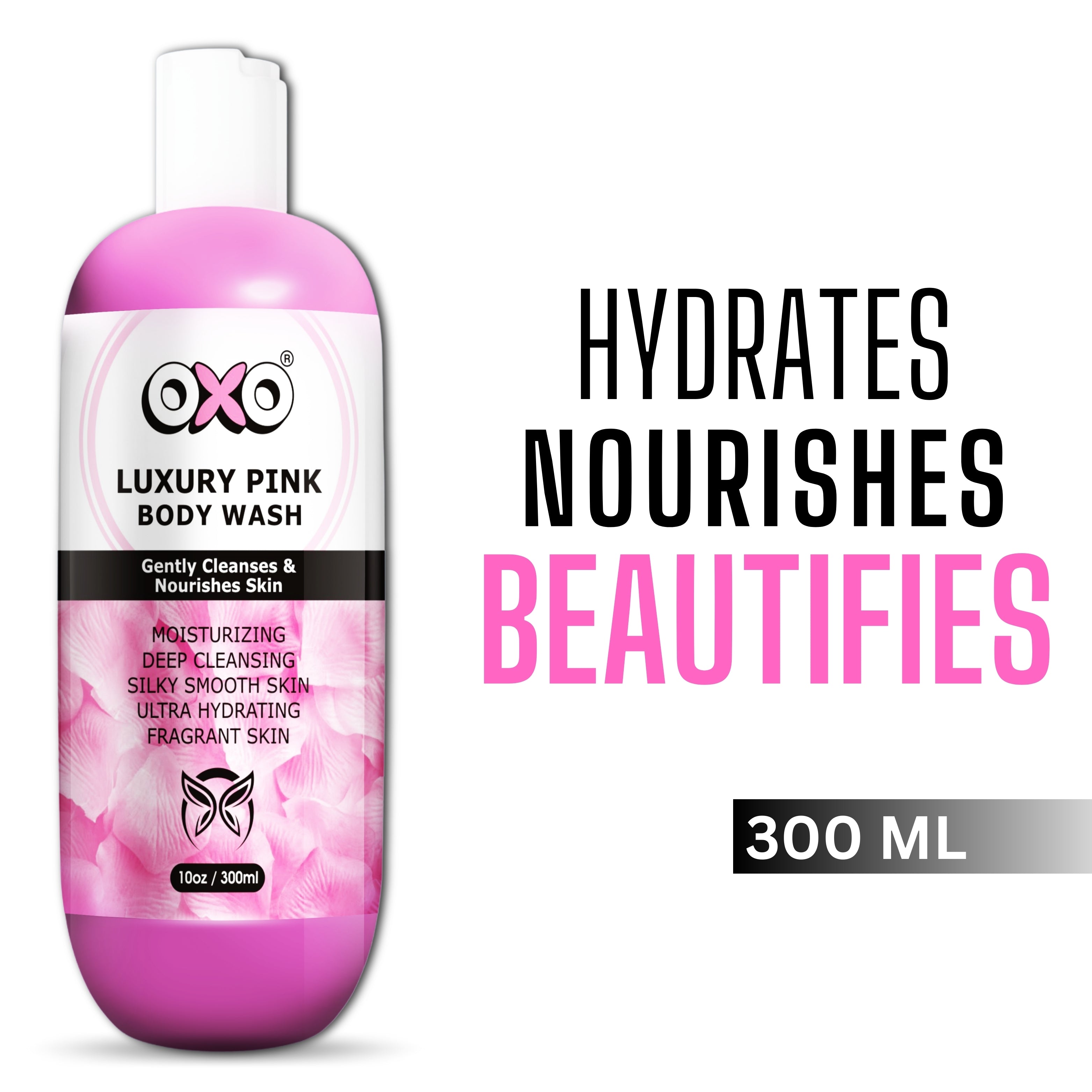 OXO Tea Tree and Neem Face Wash and Luxury Pink Body Wash